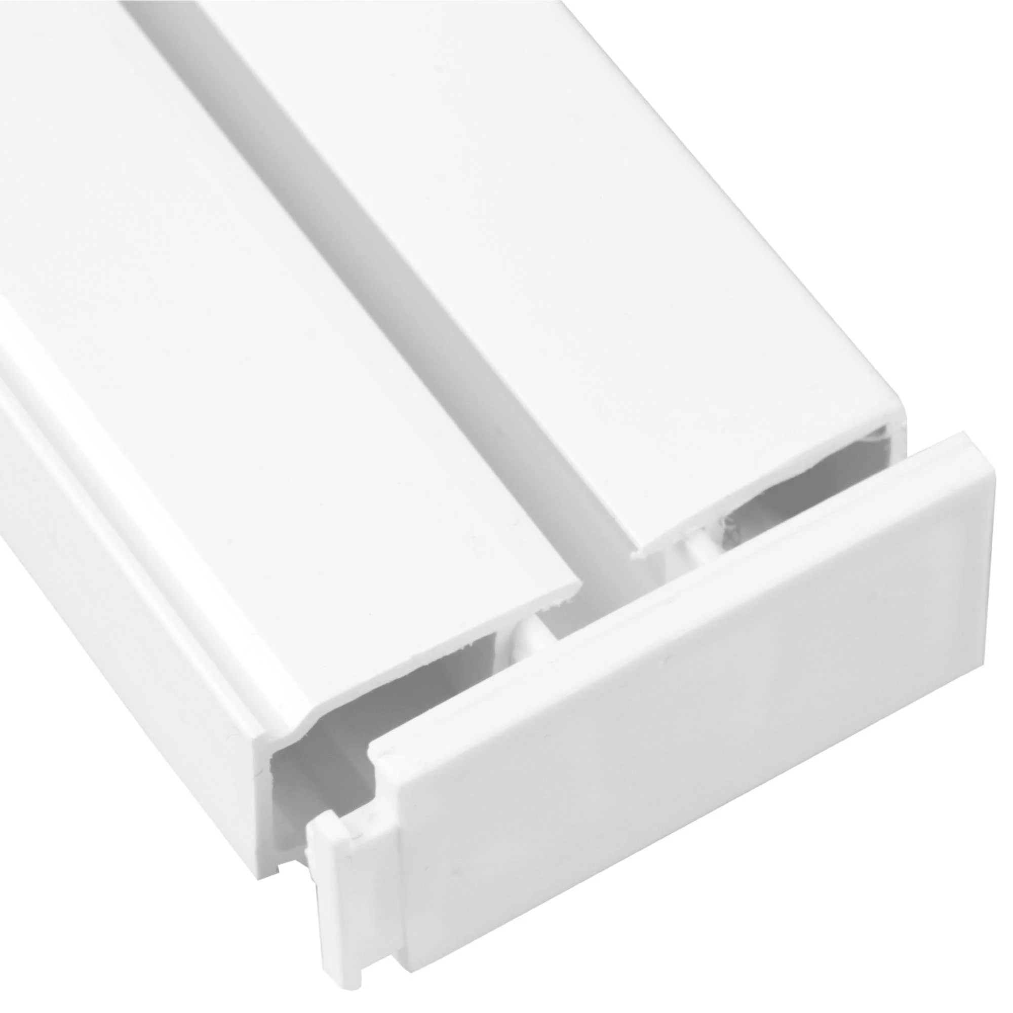 Bestlivings Seitendeckel für Gardinenschienen – 2er-Set, Kunststoff, weiß